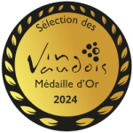 Médaille d'or à la sélection des vins vaudois pour le Chasselas 2023